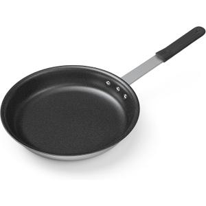 NEWBULIG Nonstick Frying Pan, 12 Inch Heavy-Gauge Aluminum Skillet with Ceramic Nonstick Coating & Stainless Steel Base for Induction, Electric, Gas, Oven Safe, Black Hanging Handle