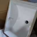 Lordear Undermount Bathroom Sink 18x14 Inch White Rectangle Porcelain Ceramic Vessel Sinks Deep Basin with Overflow Lavatory Vanity Sink Mounted Under the Counter