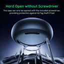 WhoseID Compatible with Apple Airtag Case Keychain Holder, IPX8 Waterproof Air Tag Cases Easy Twist-Off Cap with Durable Matel Keyring for Luggage, Item Finder, Backpack, Kids(Black, 1-Pack)