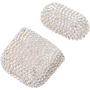 Cute Case Rhinestones Protective Cover for Wireless Earphone Charging Case Sleeve