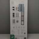 Hakuna Pets V2 Patio Pet Door Screen Insert Panel for Sliding Doors, Fits Door Track Min Ht 55.12" to Max Ht 84.25",UV Resistant Mesh, Locking Magnetic Dog Door, Easy Install and Removal,Small,Black