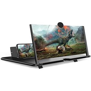 18 Inch Smartphone Screen Magnifier 3D HD Foldable Amplifier Phone Stand with Adjustable Angle Gift for Mom Dad Family Portable Universal Enlarger Movies Gaming Video