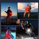 Zewdov Bike Lights for Night Riding, USB Rechargeable Bike Lights Front and Back, Waterproof IP65 Bicycle Light, 4+6 Modes Bike Headlight and Tail Light Set,1.5 Hrs Fast Charging, Easy to Install