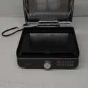 Ninja Griddle and Indoor Grill, 14, Electric Grill, For Steak, Burgers, Salmon, Veggies, and More, Pancake Griddle, Nonstick, Dishwasher Safe, 500F, Even Cooking, Silver, GR101