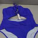 CUPSHE Women's One Piece Swimsuit Plunge Neckline Cutout Criss Cross Bathing Suit
, Size-XL