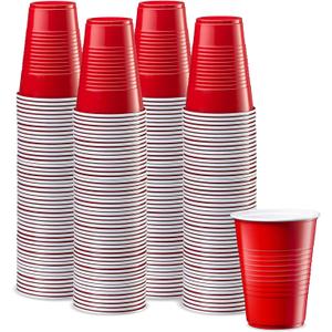 Comfy Package [9 oz. - 240 Count Disposable Plastic Red Cups, Party Drinking Cups for Events and Everyday Use