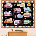 Women in History Bulletin Board Classroom Decorations Womens History Month Bulletin Board Inspirational Influential Women Cutouts for Teacher School Office Craft Home Wall Door Chalkboard Decor