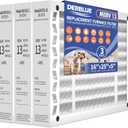 DerBlue 3PACK 16x25x5 MERV 13 Furnace Filter Replacement Compatible with Lennox X6670 HCF16 Pleated HVAC,Foldable Design for Easy Installation & Space-Saving(Actual Size: 15.75 x 24.75 x 4.38in)