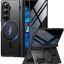 BERFY for Samsung Galaxy Z Fold 7 Case with Privacy Screen Protector, [Compatible with MagSafe][Anti Spy] Built-in Hidden Kickstand, Full-Body Shockproof Slim Phone Case for Z Fold 7, Black