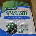 Scotts Turf Builder Grass Seed Sun & Shade Mix with Fertilizer and Soil Improver, Thrives in Many Conditions, 5.6 lbs.