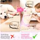Nuanchu 3 Pcs Female Dog Diaper Sanitary Panties with Adjustable Suspender, Washable Reusable Doggie Diapers for Small Medium Large Dog in Heat Period Menstrual Pet Cats Ducks(Delicate Pattern,S)