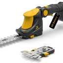 Hedge Trimmer Cordless for DEWALT 20V MAX Battery, 1200RPM Grass Trimmer Electric Hedge Trimmer, 2 in 1 Design, Perfect for Yard, Garden, and Lawn Care(Battery Not Included) (Yellow)