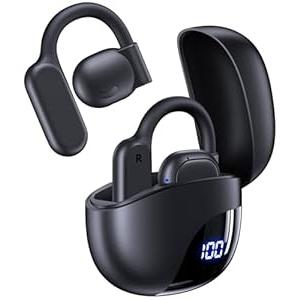 AI Translation Earbuds Real Time 164 Languages 80H Playtime Translator Ear Buds Audifonos Traductores Inglés Español Wireless Earphones Bluetooth AI Headphone for Travel Meeting Learning K08 Black