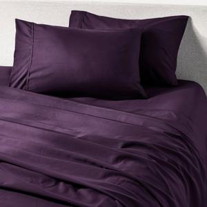 PeachSkinSheets Eggplant Sheet Set - 1500tc Level of Softness - Extra Soft Cooling Sheets for Hot Sleepers and Night Sweats - Regular King Size