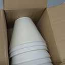 Wellmet Chandelier Shades, ONLY FOR CANDELABRA BULBS, Clip-on Fitter Lamp Shades, 3" x 6" x 5", Set of 6, Cream White