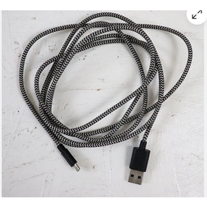 10 Ft Braided Charge & Sync, for Micro USB, Gray