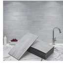 100-Piece Peel and Stick Tile Backsplash for Kitchen Bathroom, 3in. × 6in. Stick on Subway Tile White-Washed Wood Plank