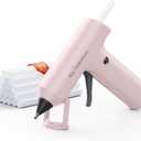Tilswall Cordless Hot Glue Gun, Fast Preheating with 2000mAh Built-in Battery Hot Melt Glue Gun, 20 Premium Glue Sticks, Mini Glue Gun Ideal for Crafts, DIY Gift, Repairs Pink