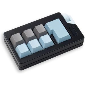 Keyboard Fidget Clicker Toy for Adults, Fidget Keyboards Sensory Fun Toys for Anxiety Decompression, Gift Christmas Ideal for Lover (Black Blue)