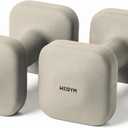 WeGym SafeGrip Square Dumbbells with Anti Slip Handles, Aesthetic Free Weights for Home Workouts, Stable Design Prevents Rolling during Floor Exercises, 10LB