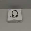 Logitech H111 Wired Headset, Stereo Headphones with Noise-Cancelling Microphone, 3.5 mm Audio Jack, PC/Mac/Laptop/Smartphone/Tablet - Black