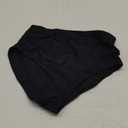 Tempt Me Women High Waisted Bikini Bottom Retro Ruched Swim Bottom Shirred Tankinis Brief (Black, M)