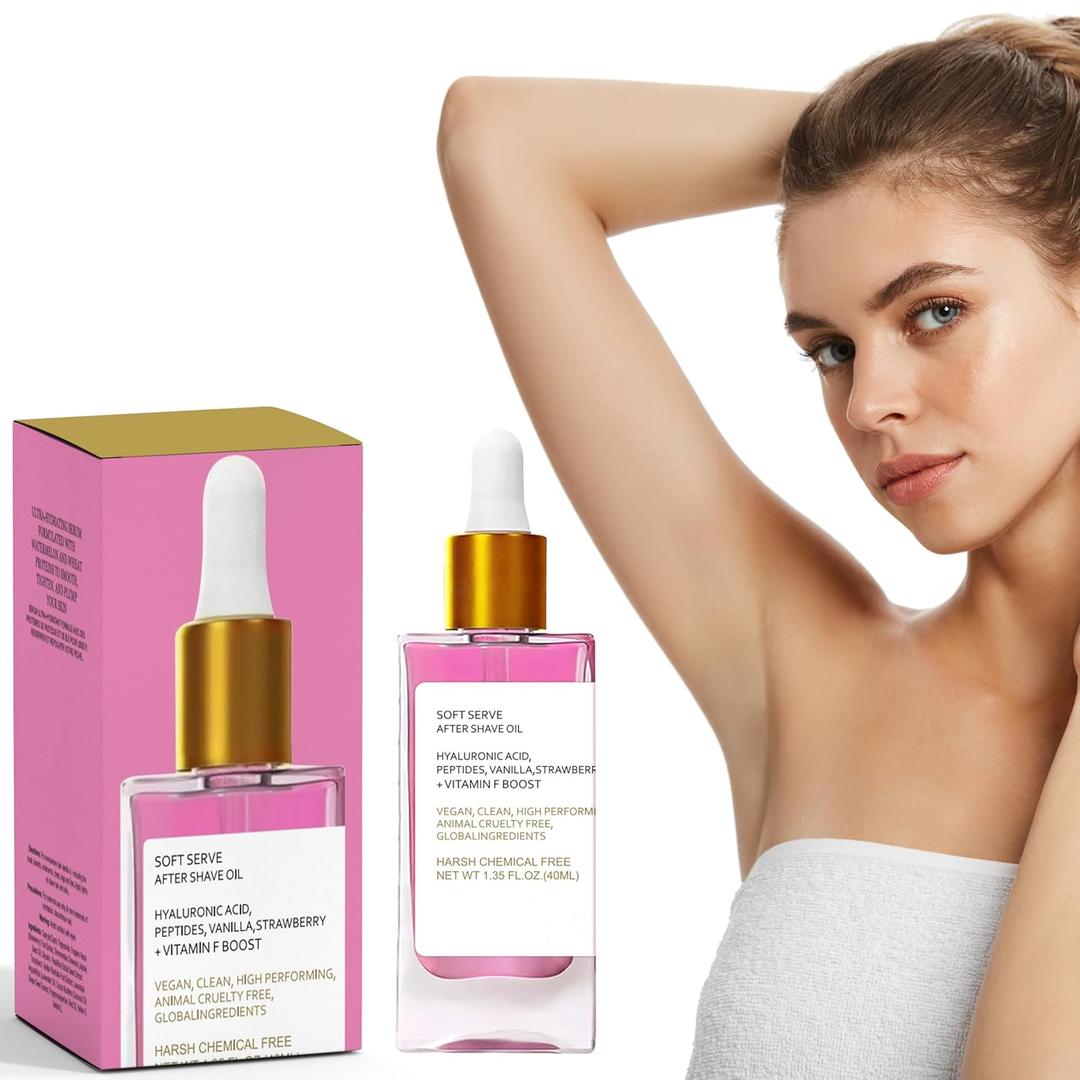 Strawberry After Shave Oil for Women & Men, 40ml Hydrating Shave Oil with Lavender & Coconut Oil, Prevents Ingrown Hairs & Razor Burns, Soothing Post-Shave Treatment for All Skin Types BBD: 12/01/28