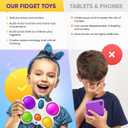 Fidget Poppers Pack 50 Pcs Fidget Toys, Party Favors for Kids 8-12, Stocking Stuffers, Bulk Sensory Toys for Classroom Treasure Box Prizes, Goodie Bags, Birthday Gifts