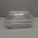 Bekith 2 Pack Clear Polycarbonate Food Pans with Lids, Half Size 4 Inch Deep, Stackable Plastic Food Pans for Commercial Kitchen Restaurant Food Prep, Freezer-Safe