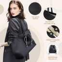 Genuine Leather Tote Bag for Women, Soft Purses Handbags Shoulder Fashion Top Handle Bag Large Capacity