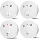4 Pack Combination Carbon Monoxide Detector Battery Operated