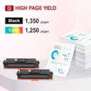067 Toner Cartridge Set 067H MF654Cdw MF656Cdw Compatible for Canon Color ImageCLASS LBP632Cdw MF654Cdw MF653Cdw LBP633Cdw MF652Cdw MF650C Printer 4 Pack High Yield Ink (Black Cyan Yellow Magenta)