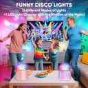 Mini Karaoke Machine for Kids Adults, Birthday Gifts Toys for Girls Ages 4 5 6 7 8 9 10 11 12+ Years Old, Portable Bluetooth Speaker and 2 Wireless Microphones with Disco Lights