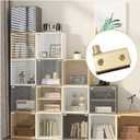 4PCS Gold Glass Door Hinges, Frameless Door Hinges for 3-8mm Cabinet Glass Doors (Gold)