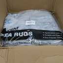 Washable Area Rug 8x10, Large Soft Rugs for Living Room Vintage Blue 8x10 Area Rugs for Bedroom Dining Room Non-Slip Stain Resistant Under Table Rug