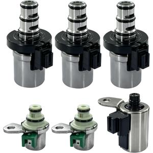 4F27E Transmission Solenoid Kit 6Pcs Compatible with Mazda 2 3 5 6 CX-7 MPV 2002-2012 & Ford Fiesta Focus with 4F27-E 4 Speed Automatic Transmission Replace# 48420K-R FN4A-EL