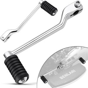 Benlari Heel Toe Shifter Lever Pegs, Stainless Steel Shift Pegs Fit for Harley Touring 1988-2024 Street Glide Road Glide Electra Glide Road King, 2008-2024 Trike, 1986-2017 FL Softail, Chrome, 2PCS