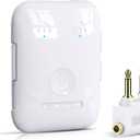 Premium Bluetooth 5.4 Transmitter, Airplane Wireless Adapter, Supports 2 AirPods/Headphones, Bluetooth Transmitter for TV, Airplane, Gym, with aptX Adaptive & Low Latency (Ivory)