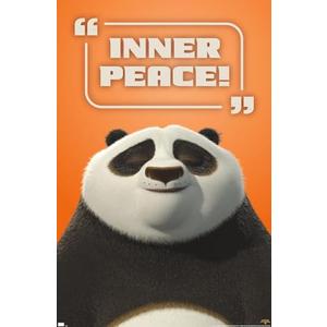 Kung Fu Panda 4 - Inner Peace Wall Poster, 34L" x 22.4W", Unframed Version, 2 Pack