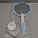 Electric Fly Swatter Racket, 2 in 1 Mosquito Bug Zapper 4100V Handheld Mosquito Killer with 1800 mAh Rechargeable Battery, Purple Light and 3-Layer Safety Mesh for Indoor Outdoor Blue