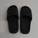 Pillow Slippers for Women and Men Cloud Slides Shower Sandals House Shoes Non-Slip Comfy and Cushioned Thick Sole (Black, 42-43)
