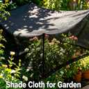 e.share Sun Shade Cloth, 40%-50% Sun Block Mesh Net, 12FT x 20FT Breathable Black Screen for Garden Greenhouse Patio Plants Vegetables Flowers