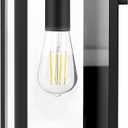 BesLowe 15.25 Large Size Outdoor Wall Light Fixture, Exterior Lighting Fixture Porch Sconce Wall Mounted, Waterproof Outdoor Wall Lantern, Outside Light for House Patio Front Door Entryway, Black