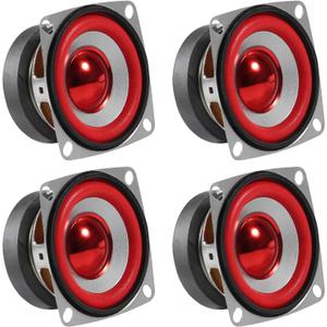 4pcs 4Ohm 5W Full Range Audio Speaker Stereo Woofer Loudspeaker for Arduino Replacement (4pcs)