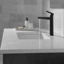 Delta Faucet Galeon Matte Black Bathroom Faucet, Single Hole Bathroom Faucet Black, Bathroom Faucets for Sink 1 Hole, Bathroom Sink Faucet, Diamond Seal Technology, Matte Black 671-BL-DST