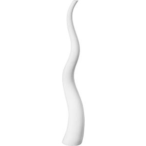 Uniquewise 51" Tall Animal Horn Shape Floor Vase: Elegant Ceramic White Accent for Entryway, Dining, or Living Room Decor - Distinctive Antler Design, Adding Nature-Inspired Charm to Your Home
