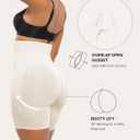 SHAPELLX Shapewear Tummy Control Shorts for Women Seamless High Waisted Body Shaper Thigh Slimming Underwear Girdle (White, XL)
