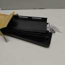 Kitchen Spice Rack Over The Stove, Shelf for Back of Stove, Stove Top Shelf for Seasoning Organizer, Over Oven Shelf, Countertop, Expandable Length 27.3''-32.6'', 4 Adjustable Height (Black, Normal)