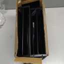 Inclined Desk File Organizer Metal Desk Magazine Folder Holder with 8-Section Vertical Compartments Rack File Organizer for Office, Home, School, Black