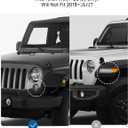 JOYTUTUS Wrangler Mirrors Doors Off Compatible with Wrangler TJ JK & Unlimited, Wrangler JK Side Mirrors for Wrangler 1997-2018, Wider View No Vibrate & Wobble (Patented), Does Not Fit on Doors